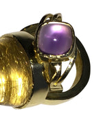 Amethyst Cushion Ring