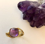 Amethyst Cushion Ring