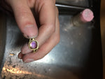 Amethyst Cushion Ring
