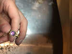 Amethyst Cushion Ring