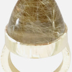 The Rumplestiltskin – Rutilated Quartz Gold Ring
