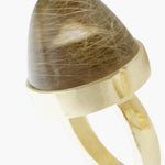 The Rumplestiltskin – Rutilated Quartz Gold Ring