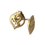 Emotion from the Ocean Heart Stud Earrings