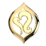Emotion from the Ocean Heart Stud Earrings